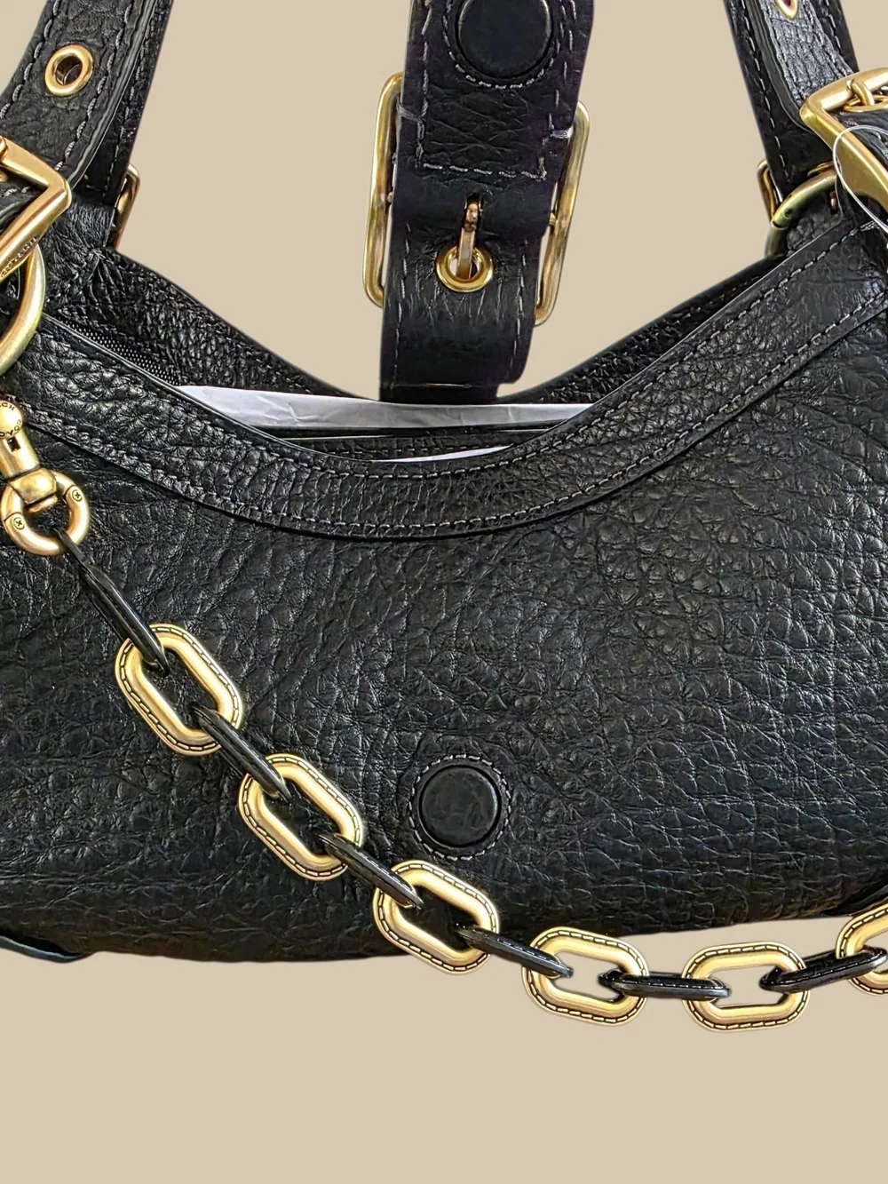 COACH Drifter Shoulder Bag 31 Brass Black NEW